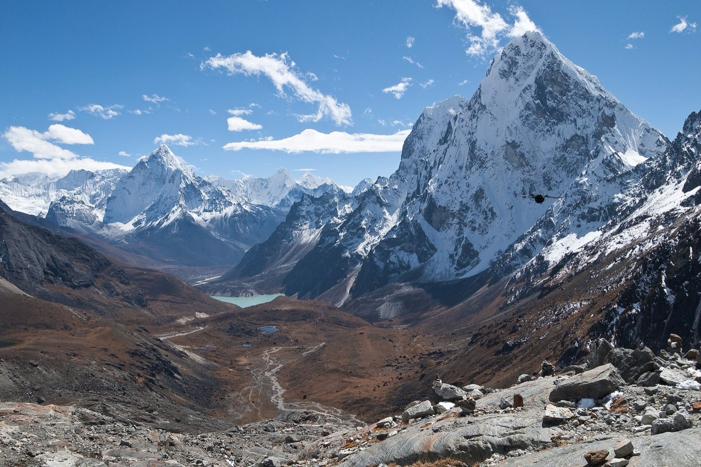 Cholatse and Ama Dablam, Khumbu