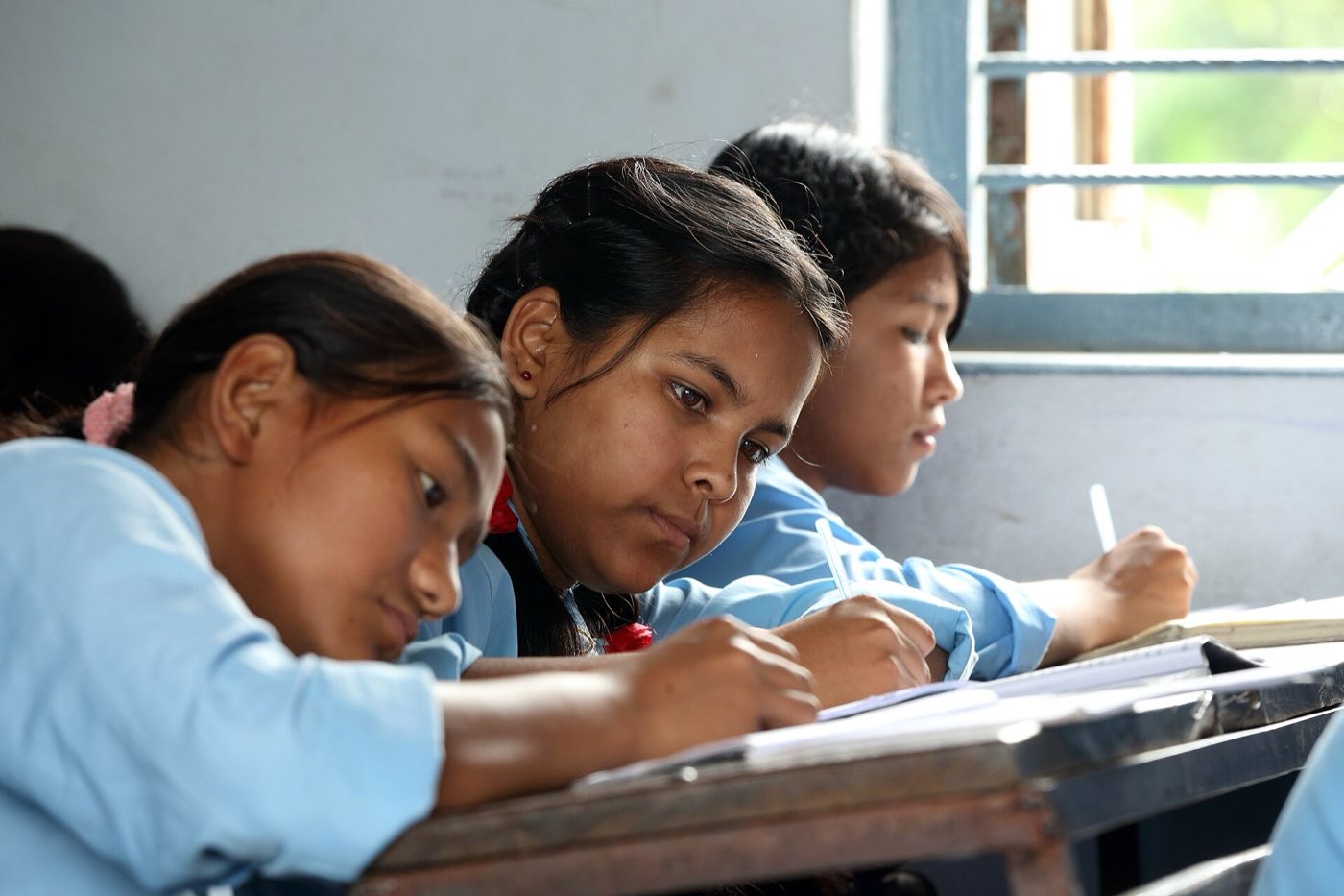 Grade 8 students at Shree Dharmasthali Lower Secondary School, Pokhara. Photo: Department of Foreign Affairs and Trade, CC BY 2.0