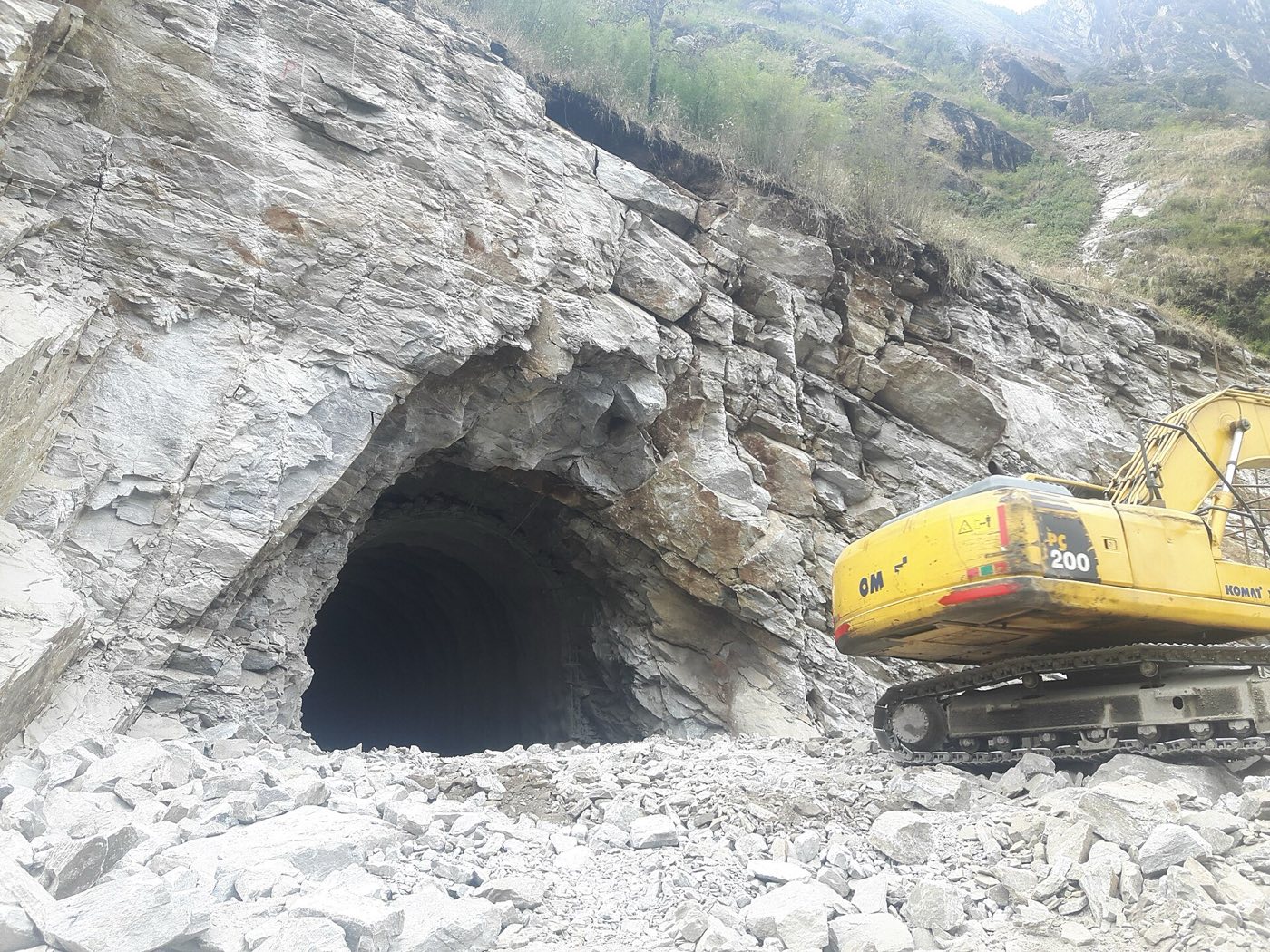 Tunnel excavation for the Upper Tamakoshi hydroelectric project. Photo: UTKHPL, CC BY-SA 4.0